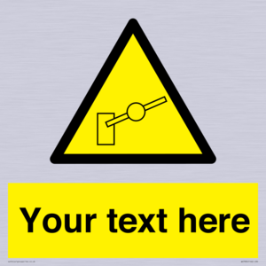 Custom warning barrier